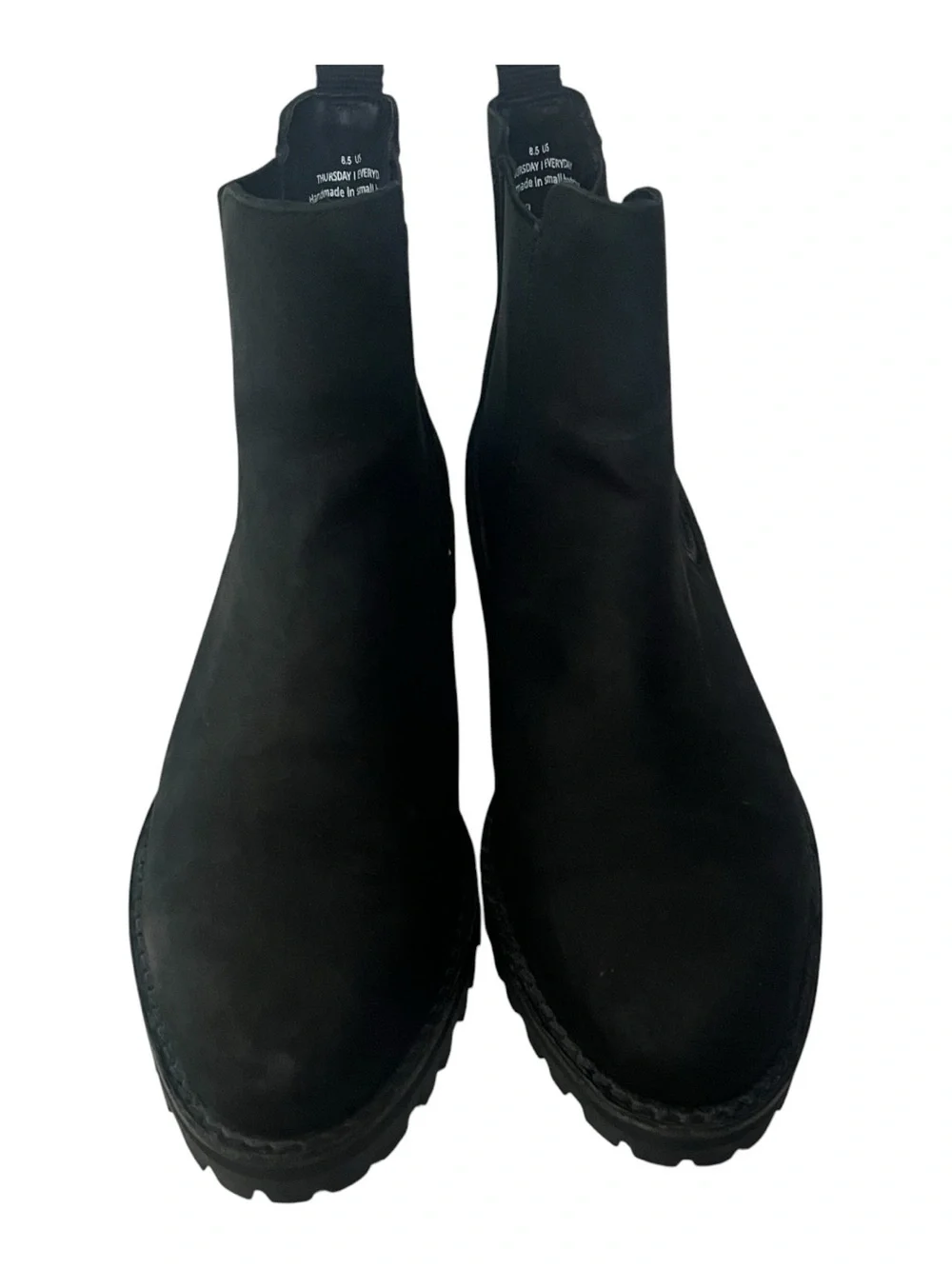 Thursday Boot Company Legend Chelsea Boots In Matte Black Leather Size 8.5